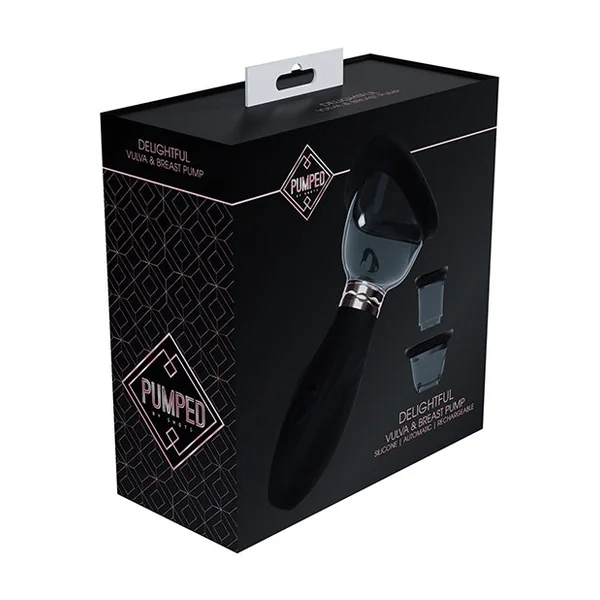 Shots Pumped Delightful Clitoral, Nipple & Breast Pump - Black