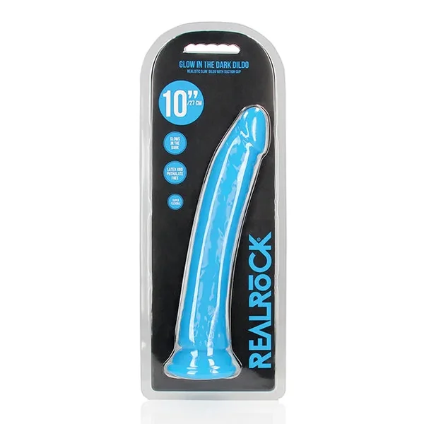 Shots Realrock Slim Dildo Glow In The Dark