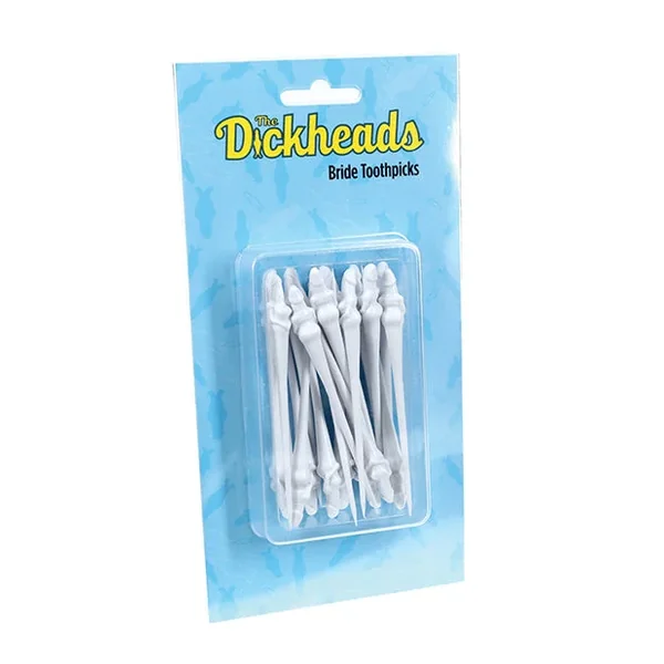 Shots The Dickheads Bride Toothpicks – White