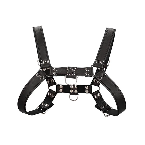 Shots Uomo Chest Bulldog Harness Small/medium - Black