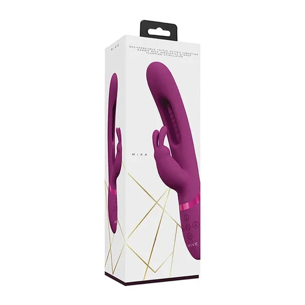 Shots Vive Mika Flapping Tongue Rabbit Vibrator – Pink