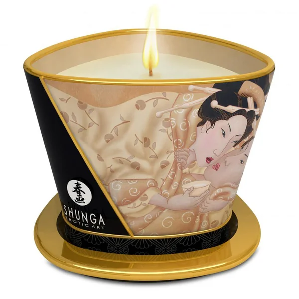 Shunga Desire Scented Massage Candle - Vanilla Fetish