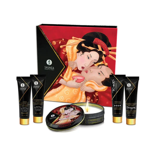 Shunga Geisha's Secret Luxury Gift Set - Sparkling Strawberry Wine