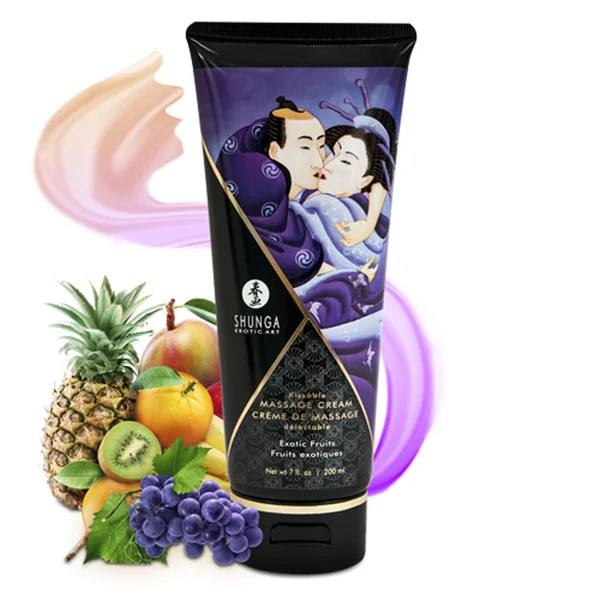 Shunga – Kissable Massage Cream 7oz – Exotic Fruit