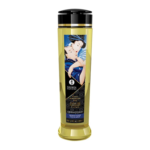 Shunga Massage Oil - 8 Oz Midnight Flower