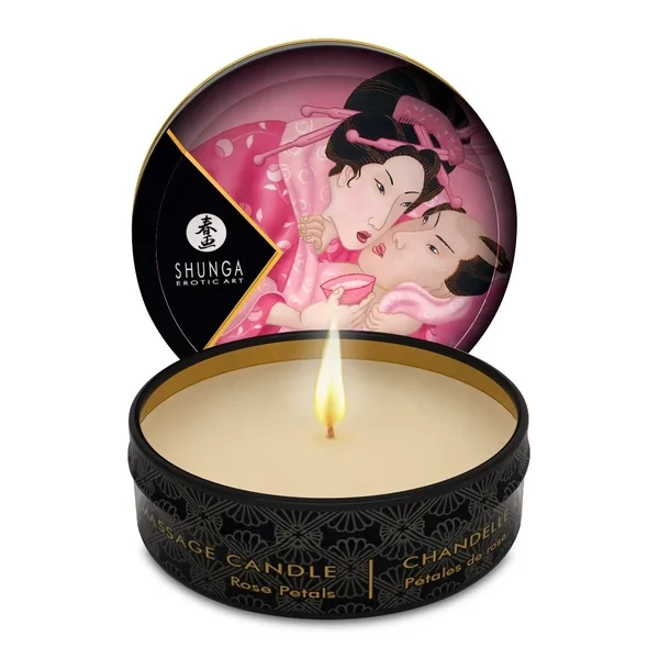 Shunga Mini Candlelight Massage Candles 30ml Aphrosisia / Roses