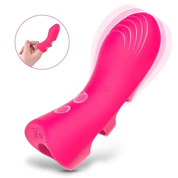 Silicone Finger Sleeve 10 Frequency Vibrator