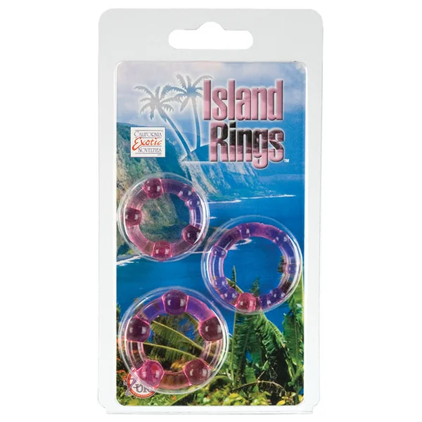 Silicone Island Rings - Pink