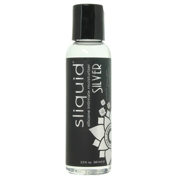 Silver Silicone Intimate Lubricant in 2oz/60ml