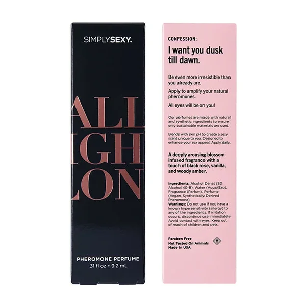 Simply Sexy Pheromone Perfume – 0.31 oz All Night Long