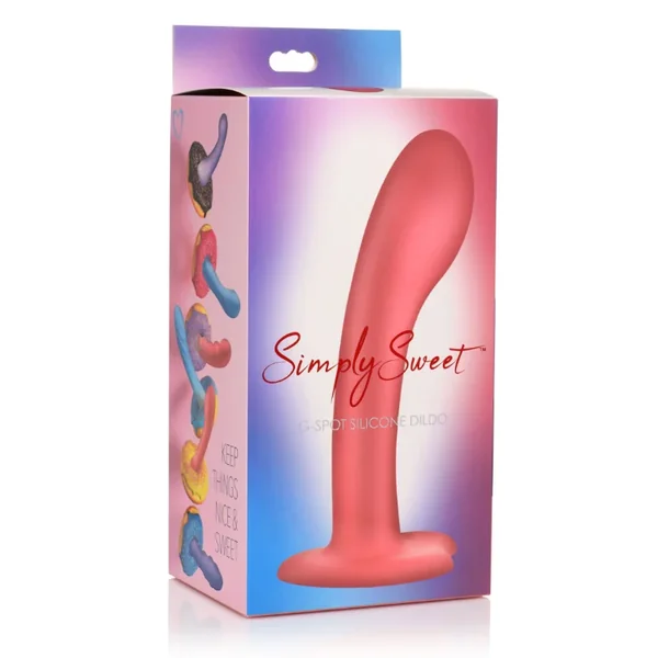 SIMPLY SWEET 7″ G-SPOT SILICONE DILDO PINK