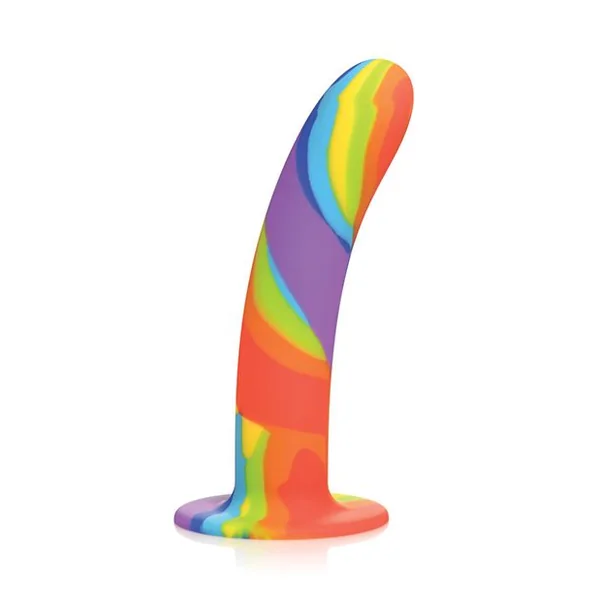 Simply Sweet Rainbow Silicone Dildo