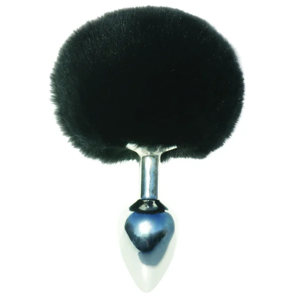 Sincerely Metal Bunny Butt Plug - Black