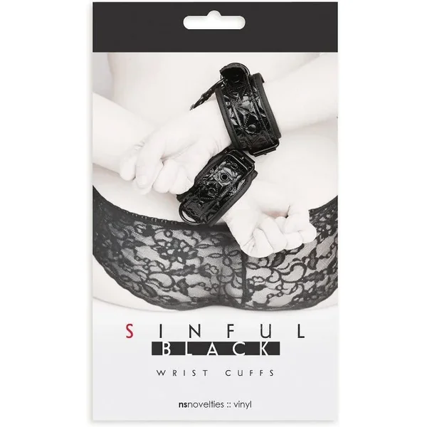 Sinful “Wrist” Cuffs -Black