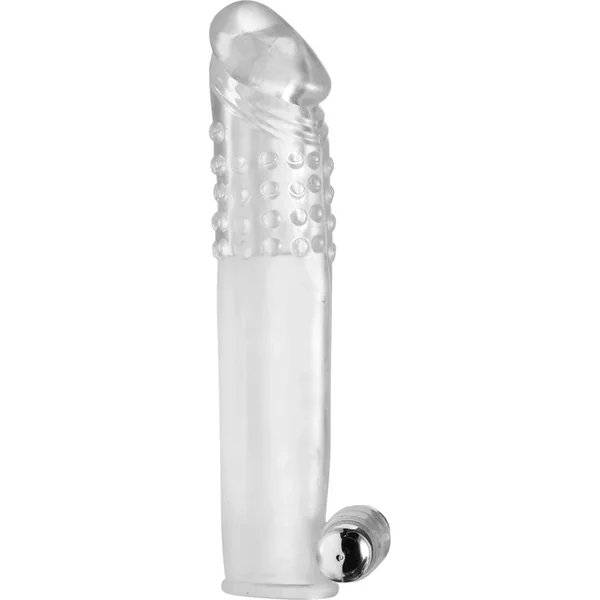 Size Matters Clear Sensations Penis Extender Vibro Sleeve with Bullet