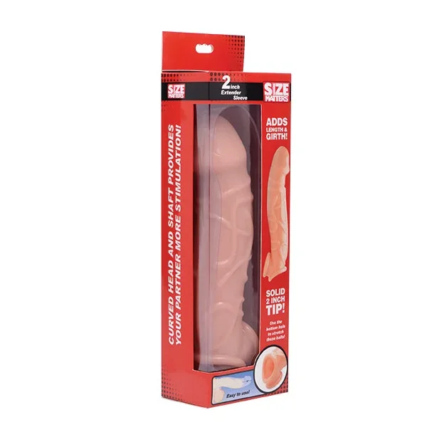 Size Matters Extender Sleeve, 2″/5cm, Flesh