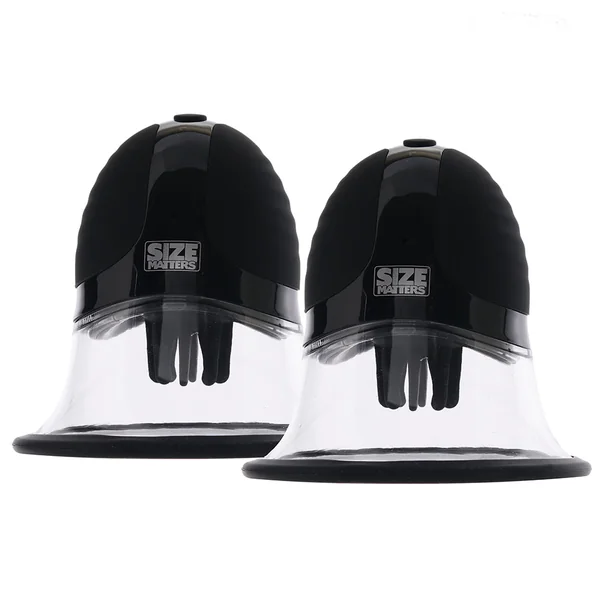 Size Matters Rotating Nipple Suckers in Black