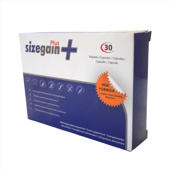 SIZEGAIN PLUS - NATURAL 30 PILLS MALE ENHANCEMENT stronger longer erection hard