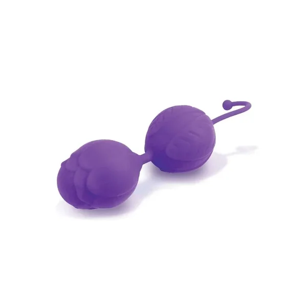 S-Kegels Silicone Textured Kegel Trainers With Internal Balls Purple