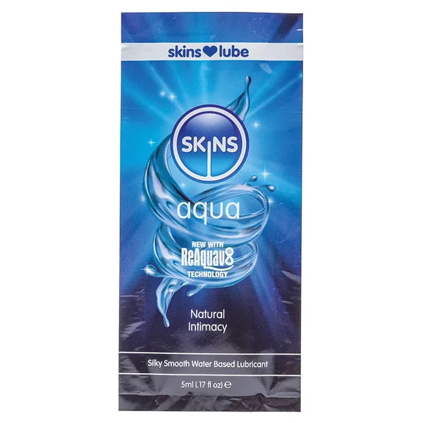 Skins Aqua Water Based Lubricant - 5ml foil
