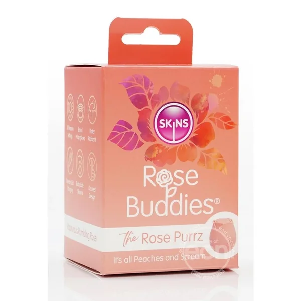 Skins Rose Buddies Rose Purrz Rechargeable Silicone Clitoral Vibrator