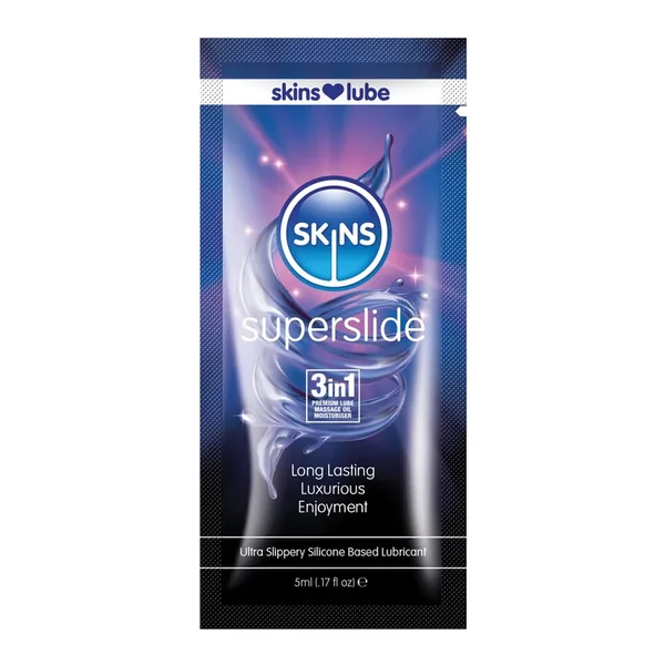 Skins Super Slide Silicone Based Lubricant – 5 ml Foil