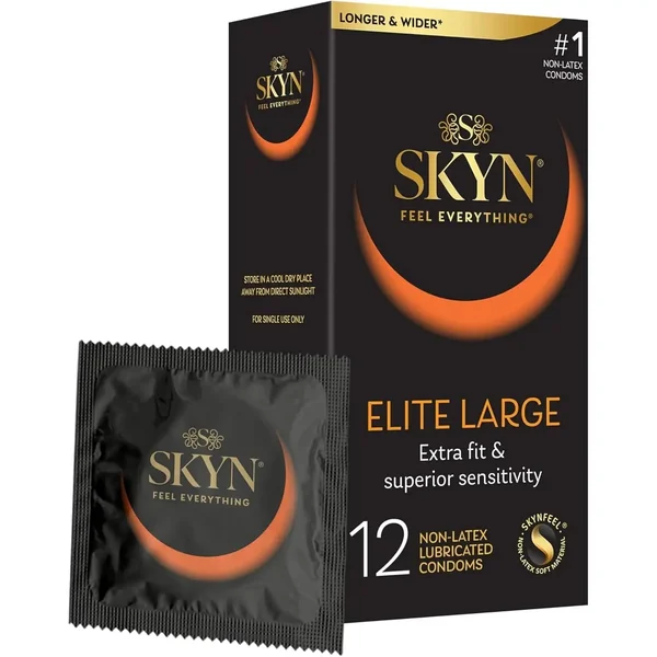 SKYN® Elite Large Lubricated Non-Latex Condoms
