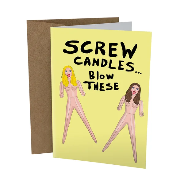 Sleazy Greetings – Blow Up Dolls Card