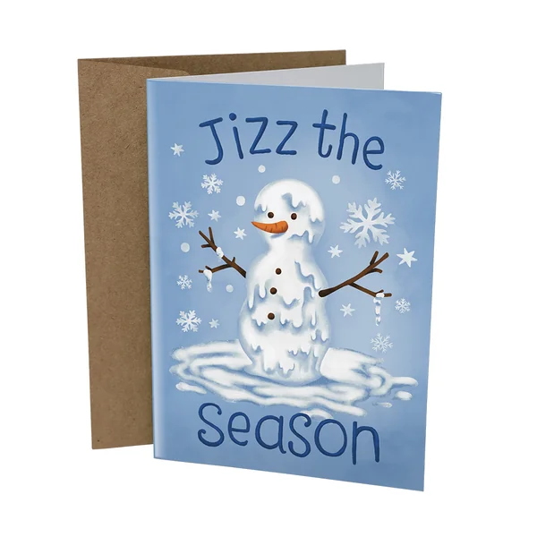 Sleazy Greetings – Jizz The Season Card