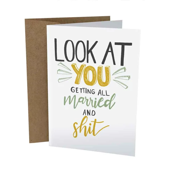 Sleazy Greetings – Married and Shit Card
