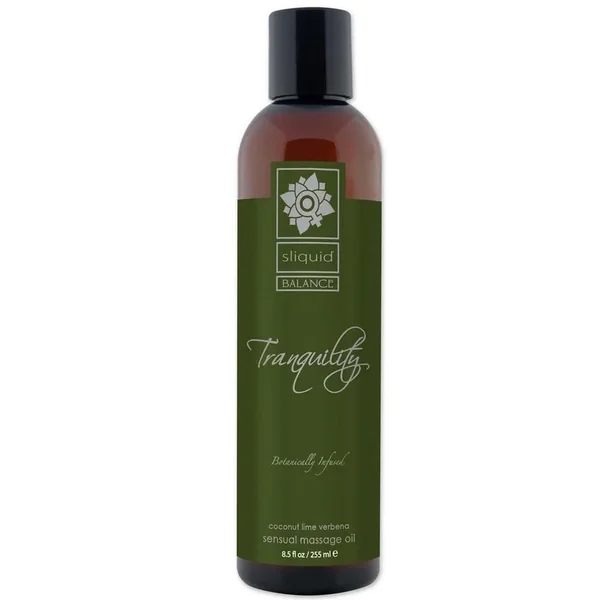 Sliquid Balance Massage Oil Tranquility Coconut Lime Verbena 8.5oz