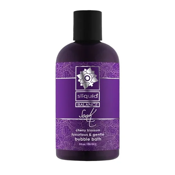SLIQUID SOAK BUBBLE BATH – CHERRY BLOSSOM 8.5 OZ
