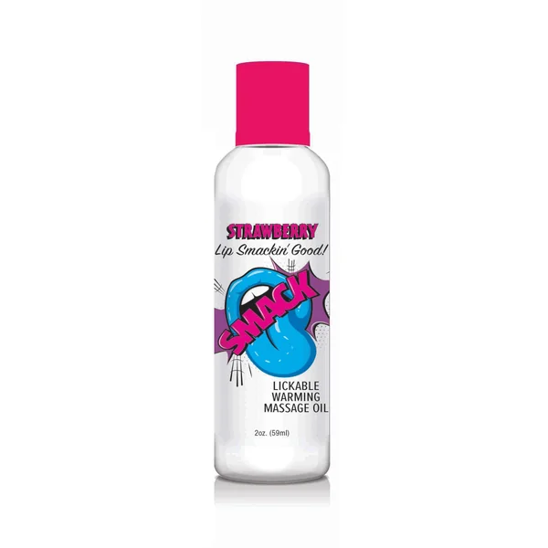 SMACK STRAWBERRY 2 OZ WARMING MASSAGE OIL