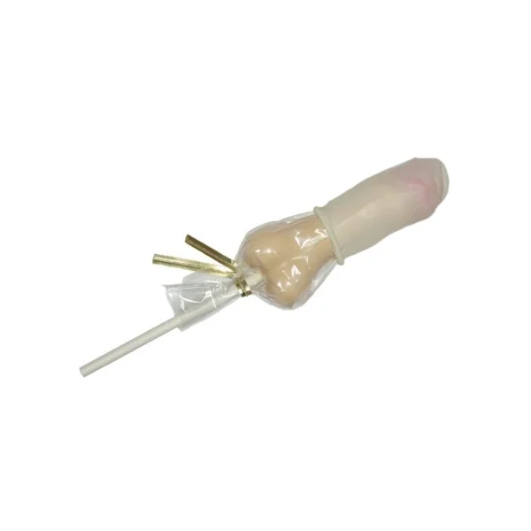 SMALL PENIS W/CONDOM BUTTERSCOTCH (NET)