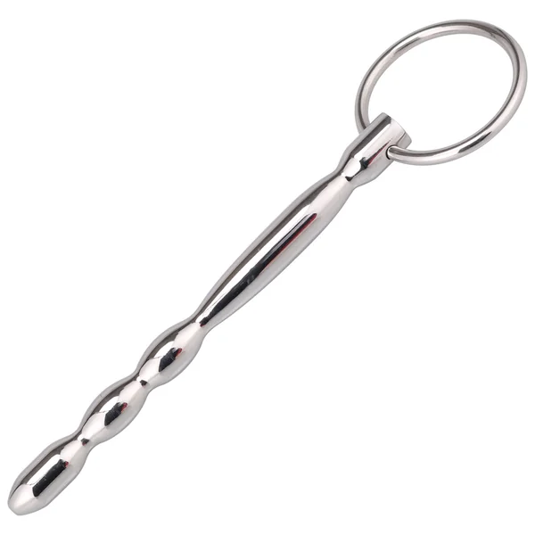 Solid Stainless Steel Urethral Sound With Interchangeable Rings