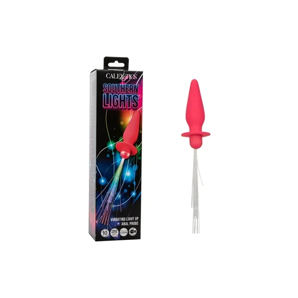 Southern Lights Vibrating Light Up Anal Probe – Pink