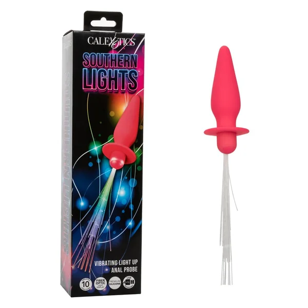 Southern Lights - Vibrating Light Up Anal Probe - Pink