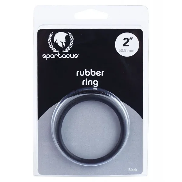 Spartacus 2″ Rubber Cock Ring – Black