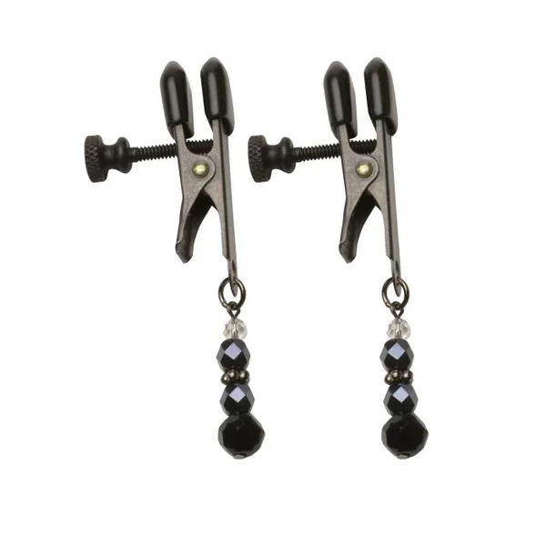 Spartacus Black Beaded Nipple Clamps