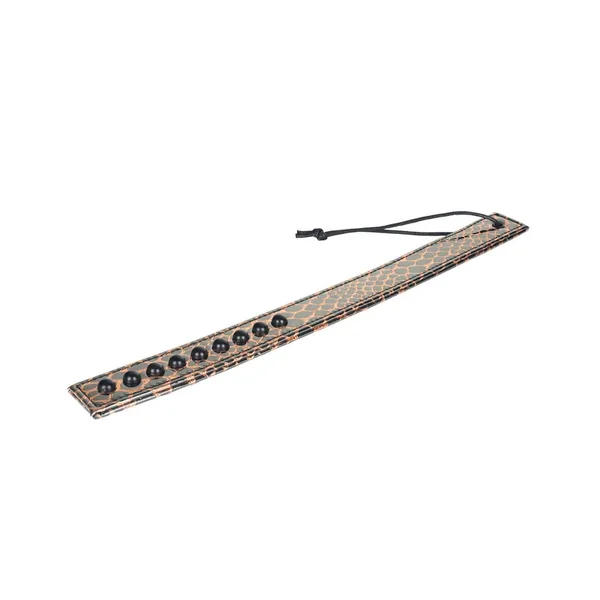 Spartacus Faux Leather Paddle – Gold