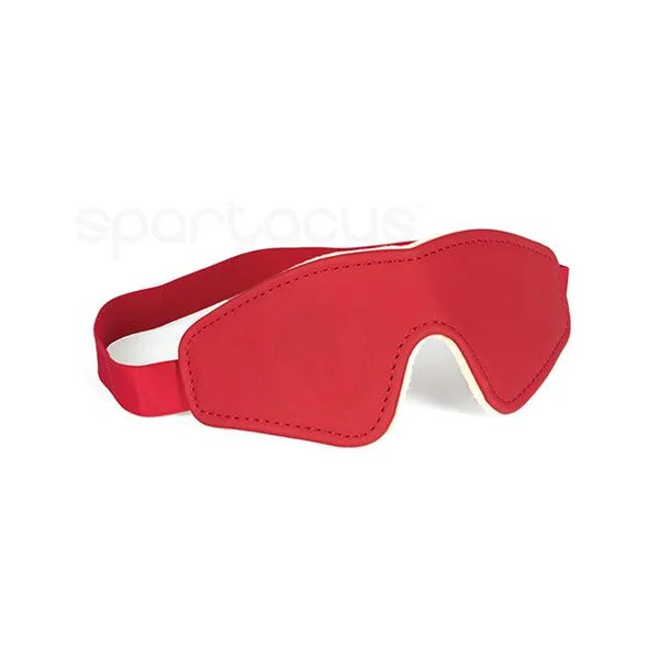 Spartacus Pu Blindfold W-plush Lining - Red