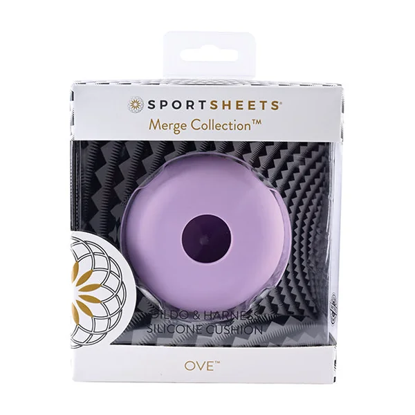 Sportsheets Ove Dildo & Harness Silicone Cushion - Purple