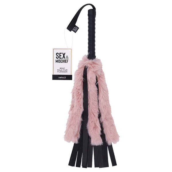 Sportsheets Sex & Mischief Brat Faux Fur Flogger