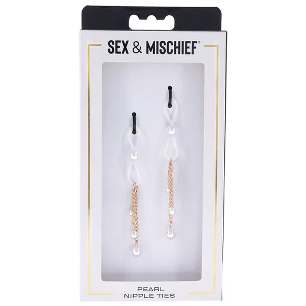 Sportsheets Sex & Mischief Pearl Nipple Ties