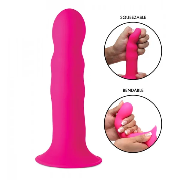 SQUEEZE-IT SILEXPAN DILDO- PINK