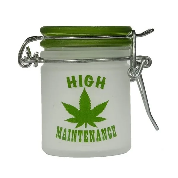 Stash Jar Mini Frosted Hi Maintenance