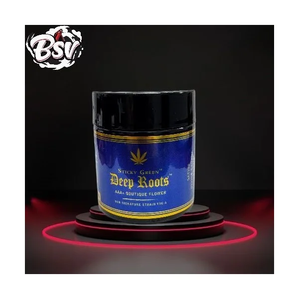 Sticky Green Deep Roots 3.5g THC-A Flower Jet Fuel Gelato