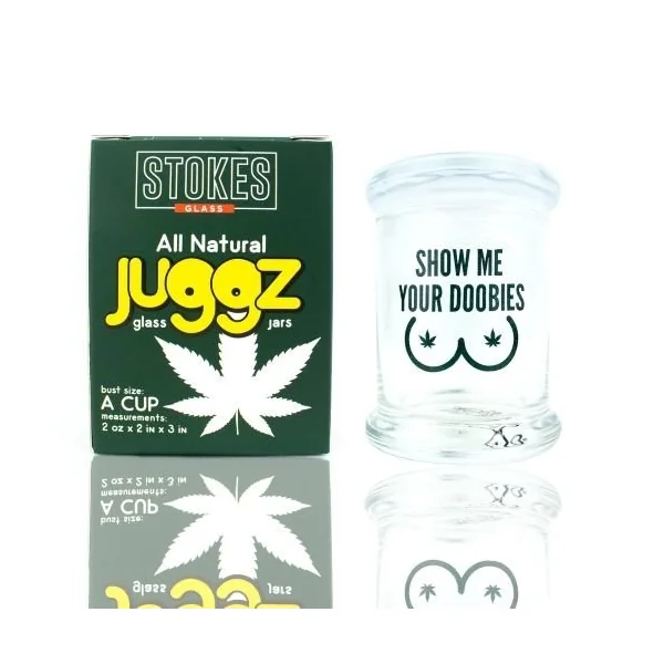 Stokes Juggz Glass Jars A Cup 2oz Show Me Your Doobies