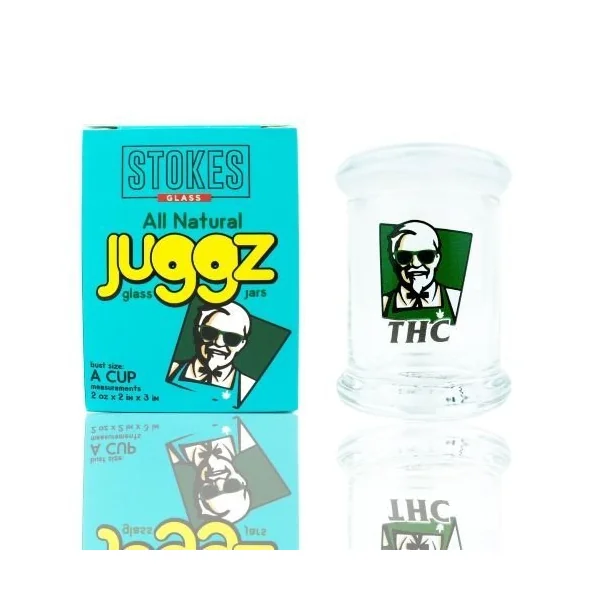 Stokes Juggz Glass Jars C Cup 12oz Harland Sanders KFC