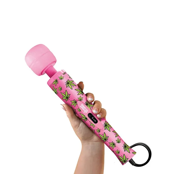 Stoner Vibes Wacky Weed Wand Massager – Pink Kush